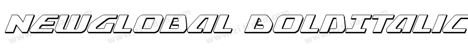 NewGlobal BoldItalic字体转换